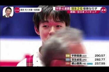 表彰式 全日本フィギュア2019 羽生結弦 宇野昌磨 -New