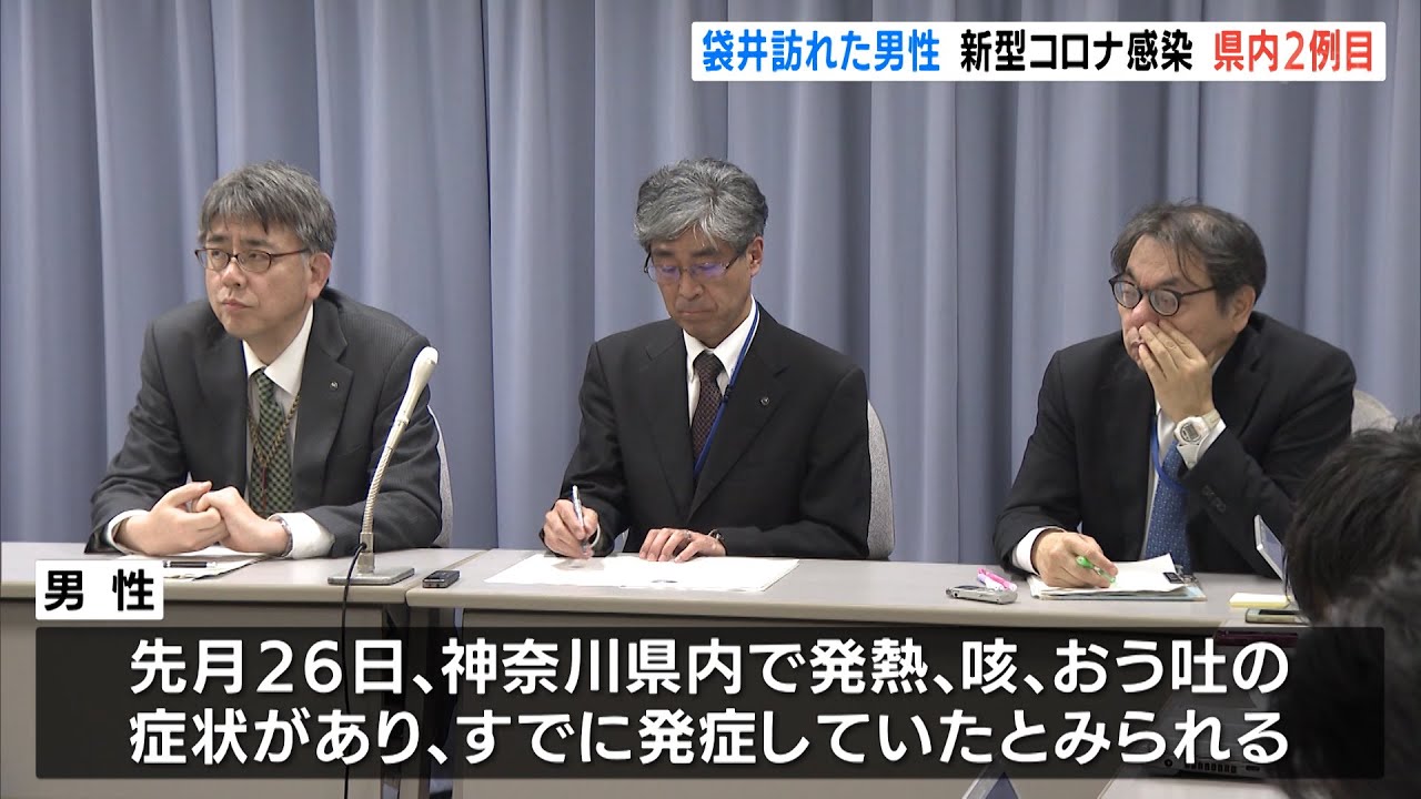 袋井訪れた男性　新型コロナ感染　県内２例目