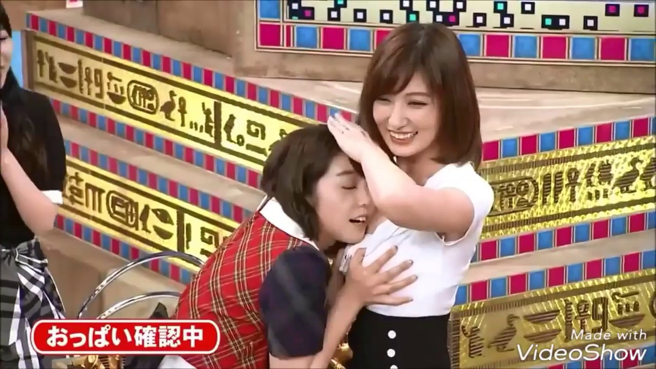 AKB48名取稚菜と熊田曜子　おっぱい　揉まれまくる