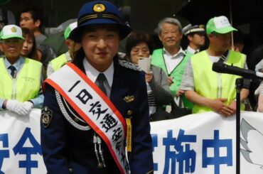 坂本花織選手、一日交通安全大使になる