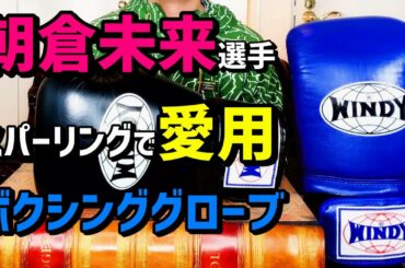 【朝倉未来】選手が愛用 Windyの【ボクシンググローブ】