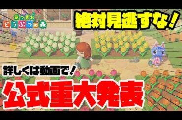 【あつ森】3月20日16時にどう森ファン激震の超重要な出来事があるらしい！これは絶対見るしかない【あつまれどうぶつの森】【とび森】