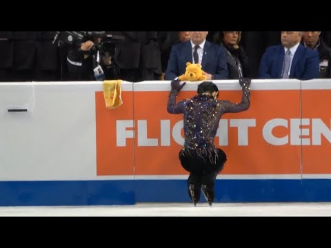 Yuzuru Hanyu 2019 SC FP pre-skate