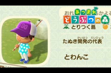 こんにちは、たぬき開発の代表です #02【あつまれ どうぶつの森】