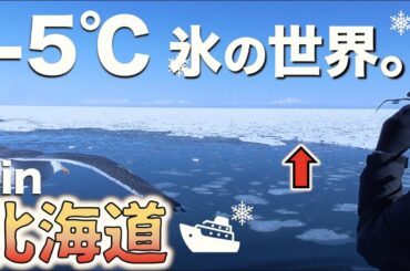 【砕氷船】極寒オホーツクの"流氷"クルーズ。幻想的な氷点下の世界《網走砕氷観光船:おーろら》|Beautiful Drift Ice in Hokkaido