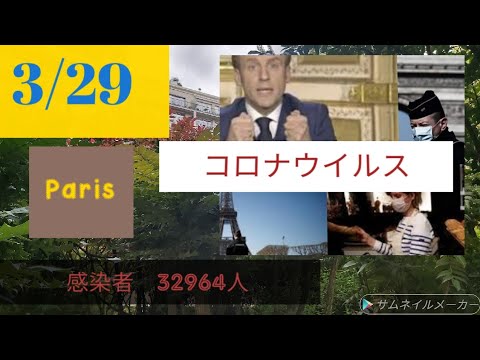 3/29 フランス コロナウイルス 感染者等 3/29 フランス コロナウイルス 感染者等