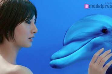北川景子、ワンショルダードレスで美背中大胆見せ 「ソニー 4Kテレビ ブラビア」新CM