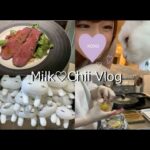 (ENG)Vlog一人暮らし営業女子の食べ物日記/猫/焼きうどん/テセウスの船/ニトリ/Food & Cat Vlog/Japanese