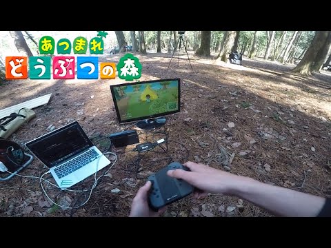 どうぶつの森でゲットしたアイテムだけでガチキャンプするわ