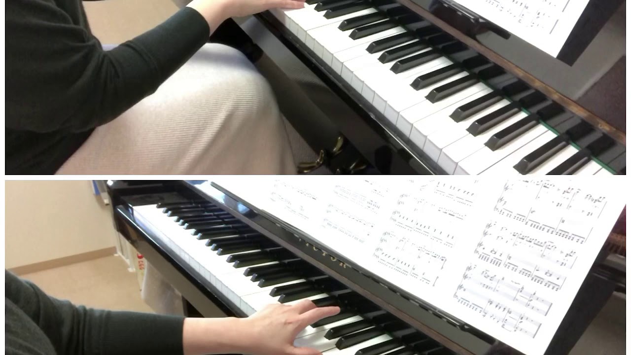 多重録音/ 「どこまでも〜How Far I’ll Go〜」 映画『モアナと伝説の海』より　ピアノ連弾
