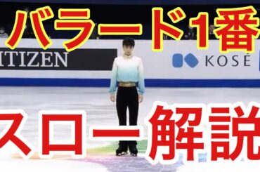 【ゆっくり解説！】バラード1番 羽生結弦 4CC 2020 SP