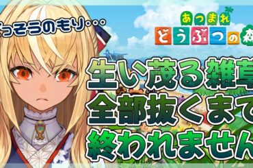 【あつまれ どうぶつの森】ざっそうの森！？これはまずいよ！😨【ホロライブ/不知火フレア】