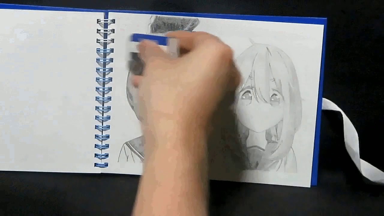鉛筆画 重ね絵 ゆるキャン△ 福原遥 大原優乃