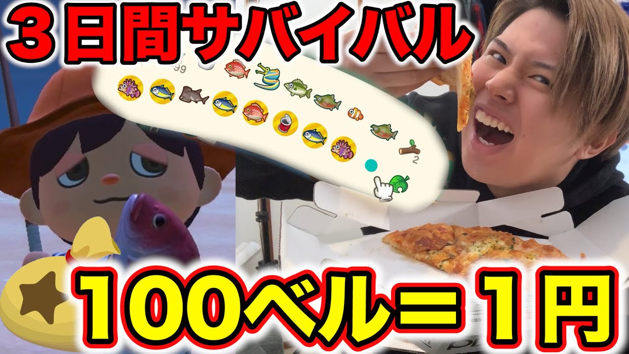 【あつ森】どうぶつの森で得たお金だけで3日間サバイバル生活!!! 【あつ森】どうぶつの森で得たお金だけで3日間サバイバル生活!!!