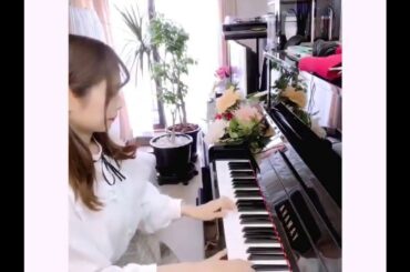 AKB48『365日の紙飛行機』ピアノで即興で弾いてみる