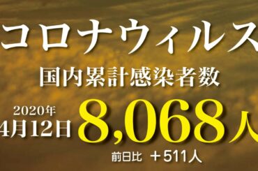 新型コロナウィルス、4月12日の感染者数  21時