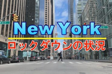 新型コロナウイルス感染拡大対策　New Yorkのロックダウンの状況