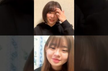 20200413 倉野尾成美 (AKB48 チーム8) Instagram Live w/宮里莉羅