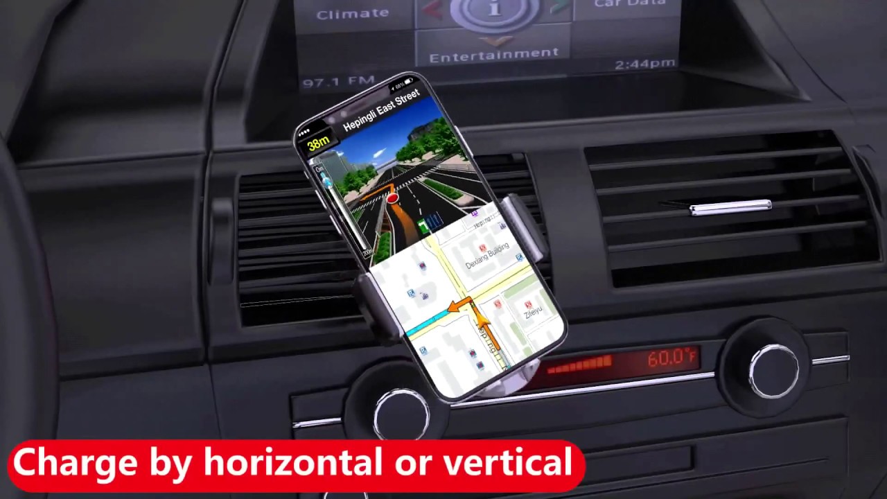 NANAMI Wireless Car Charger Mount,7 5W 10W Fast Charging Auto Clamping Car Phone Holder | TipsAdvice