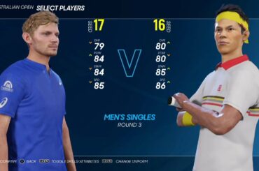 【AO Tennis2】錦織圭 vsゴフィン(17シード) 　AOオーストラリアオープン 3回戦