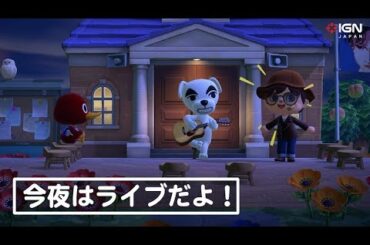 『あつまれ どうぶつの森』実況プレイ　今夜はとたけけさんのライブだよ！