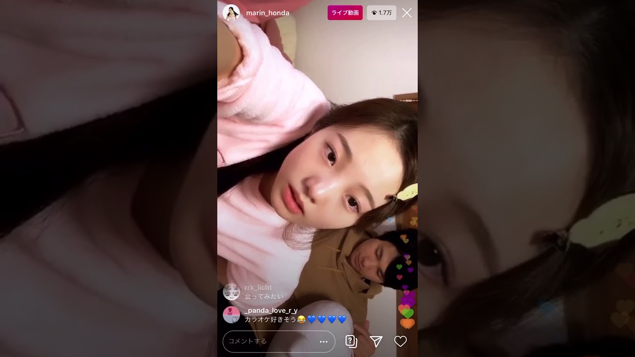 本田姉妹インスタライブ　本田真凛　本田美優