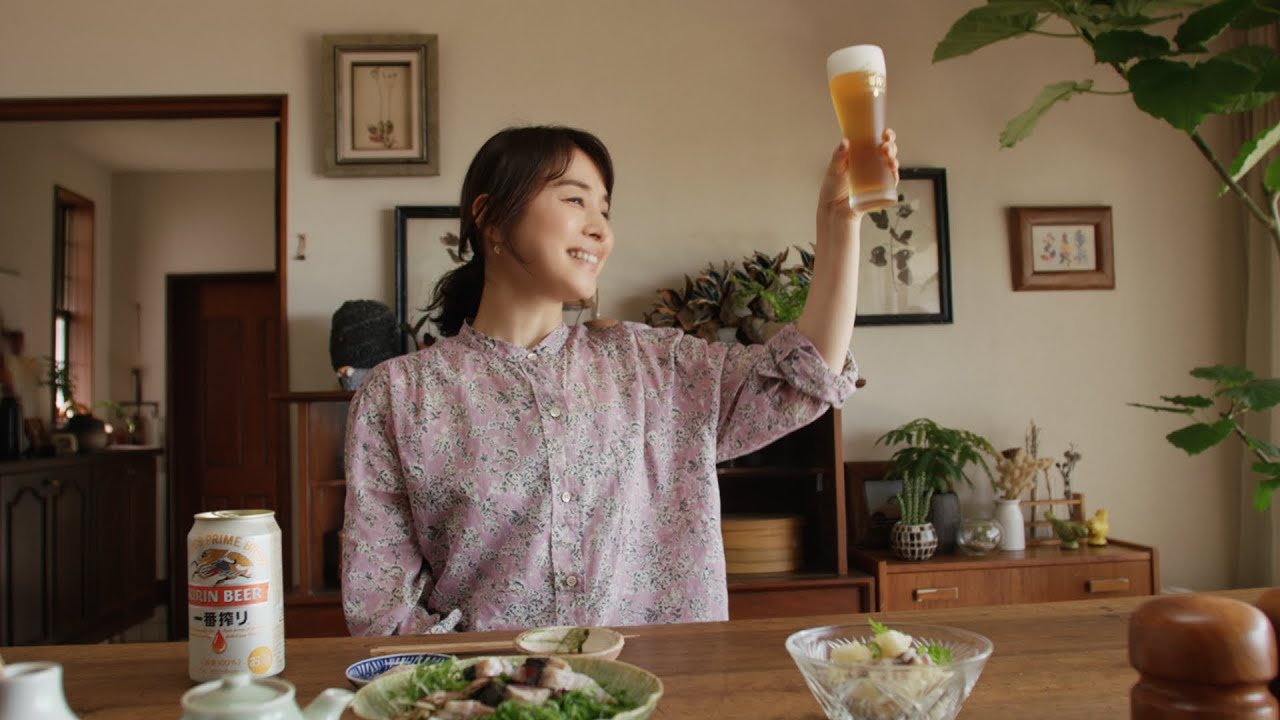 キリン一番搾り生ビール　石田ゆり子　ビールと初物篇　30秒