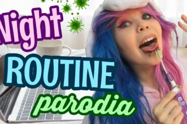 Wieczorna rutyna na kwarantannie  *PARODIA* 😂🌛