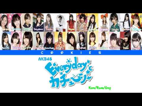 AKB48 - Everyday, Kachuusha (Everyday, カチューシャ) (Kan/Rom/Eng Color Coded Lyrics)