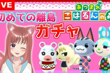 【あつまれどうぶつの森】初めての離島ガチャ　あつ森 ☆ こはるん実況  【HD/LIVE】Switch　Animal Crossing New Horizons