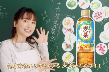 十六茶麦茶 「貼り付け」編 新垣結衣