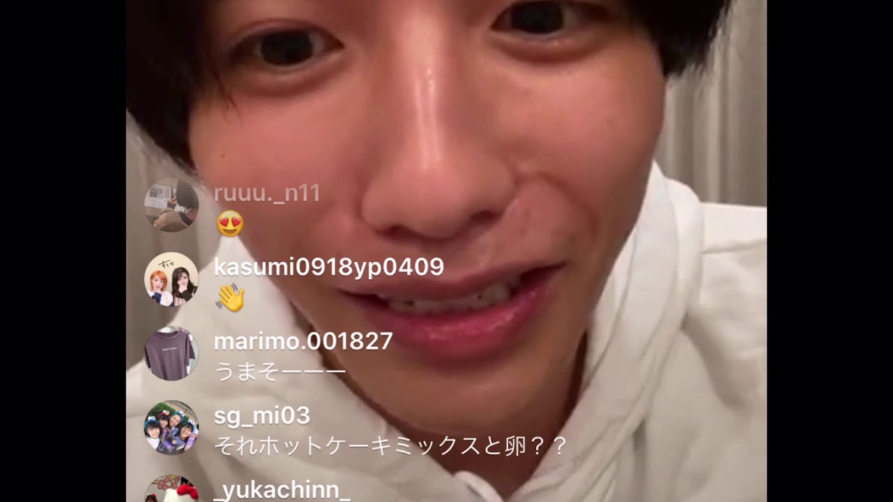 2020/4/30 【志尊淳】インスタライブ 自粛部屋 お菓子作り