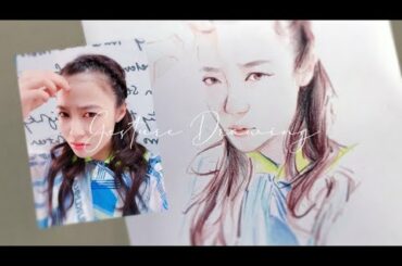 [ GESTURE DRAWING ] 04 | Kanna Hashimoto 橋本環奈 | Color pencil Drawing
