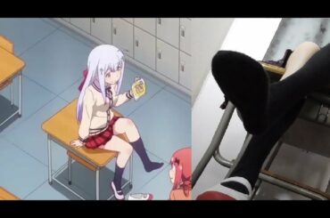 もし「天使の誘惑に悪魔が負けたら！」花澤香菜のラフィエル「跪いて犬のように足を舐めたら、お渡しします」サターニャ【ガヴリールドロップアウト】Gabriel DropOut 廢天使加百列(足フェチ天国)