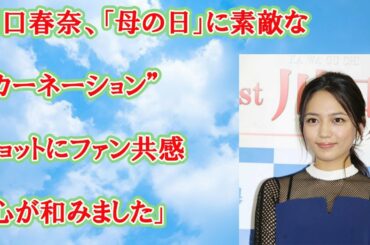 川口春奈母の日に素敵なカーネーションショットにファン共感心が和みました Yayafa