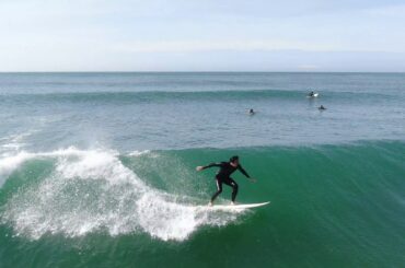 サイズアップ！緊急事態宣言解除！？「サラリーマンサーファーVLOG＃146」ドローン 伊良湖 波情報