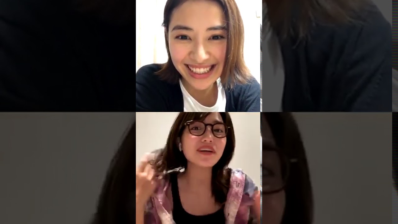 川口春奈 岡本あずさ インスタライブ 2020.05.22