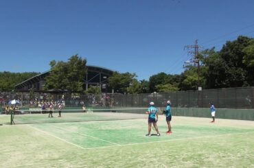 2018IH 女子ソフトテニス 2回戦 江澤しずく·原田安奈（千葉黎明 千葉県）対竹添すみれ·福田明日香（大村 長崎県）