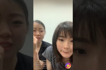 紀平萌絵 紀平梨花 姉妹インスタライブ 2020/05/24 Instagram Live