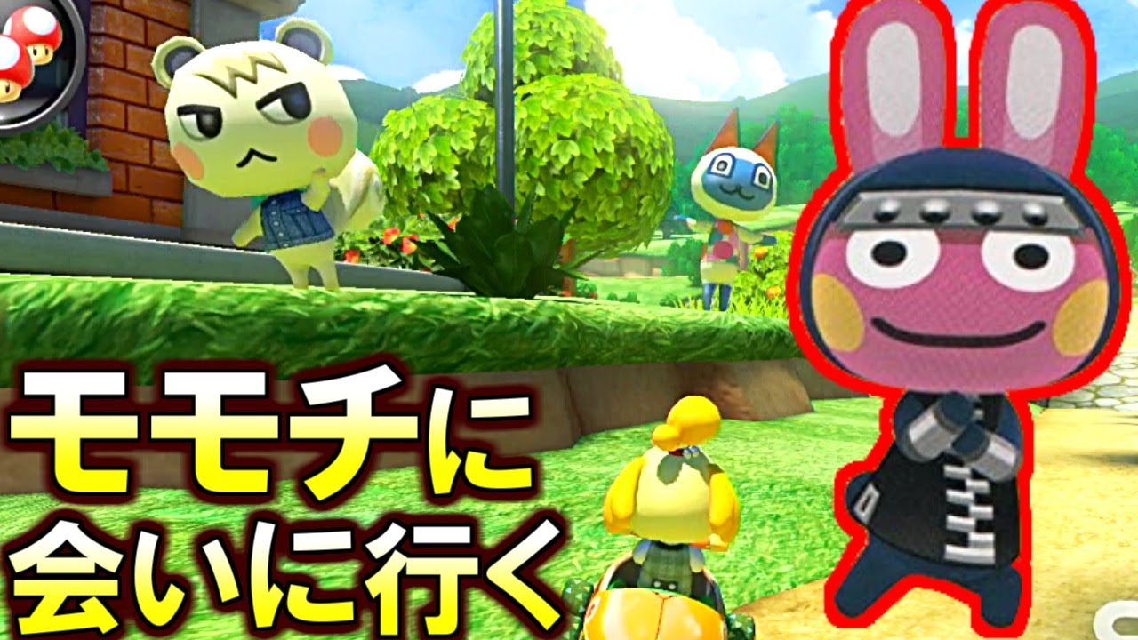 絶対いるでしょ?!マリカーのどうぶつの森にモモチがいるか確認してくるわ！(マリオカート8デラックス)