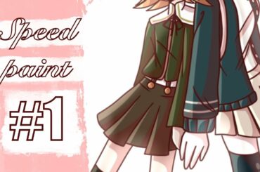 Chihiro Fujisaki & Chiaki Nanami || Danganronpa Speedpaint
