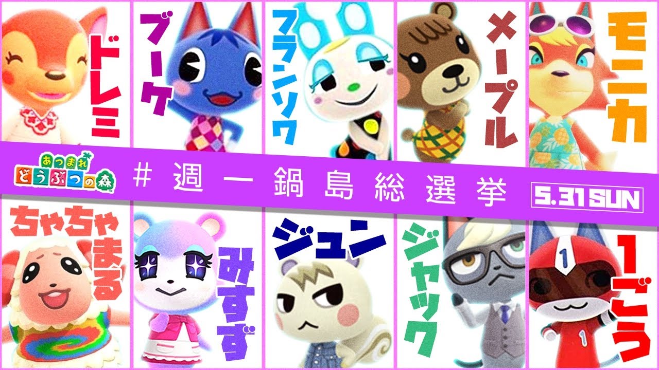 【あつ森】第三回週一鍋島総選挙【あつまれどうぶつの森】
