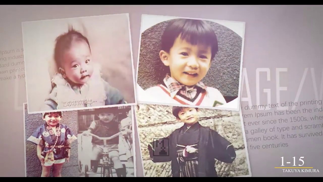 木村拓哉  Kimura Takuya  (From 1 To 48 Years Old)كيمورا تاكويا  きむら たくや