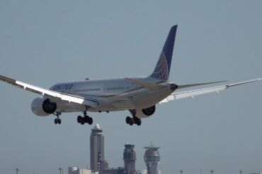 4K 緊急事態宣言解除後の、ひこうきの丘より : 旅客機貨物専用便で運航する、ユナイテッド航空(United Airlines)  Boeing 787-9  N17963  成田国際空港