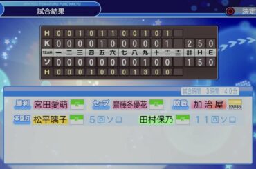 パワプロ2018 欅坂46 vs ソフトバンク