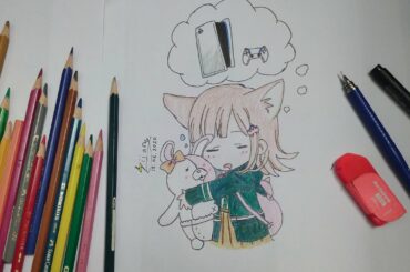 Speed Drawing | Chiaki Nanami | Danganronpa