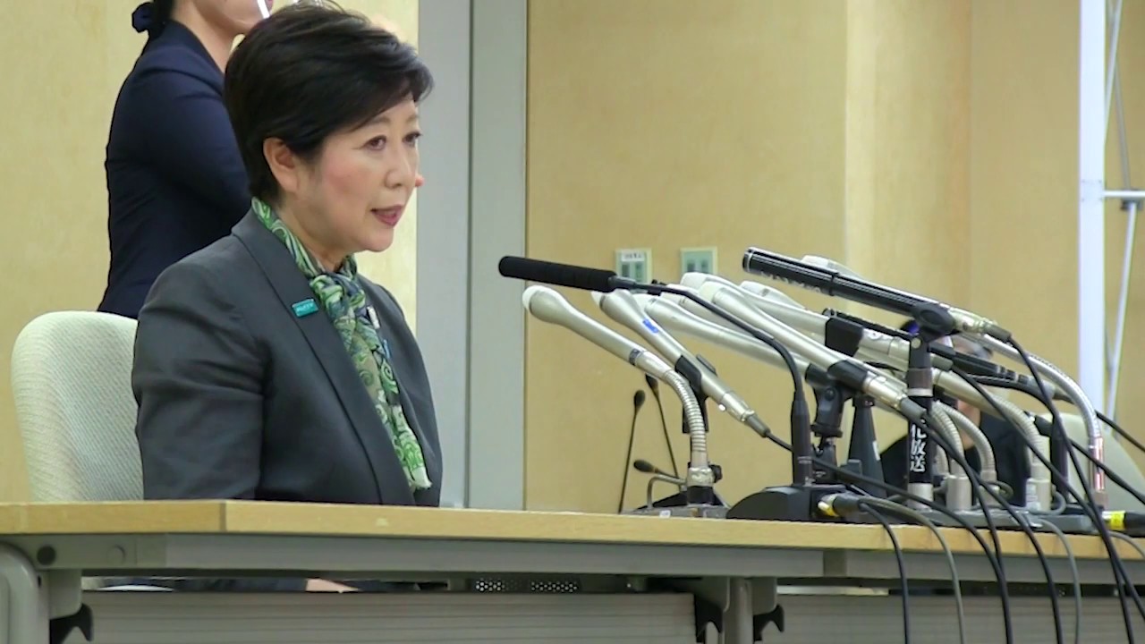小池百合子 都知事選挙 立候補記者会見 横顔アングル映像3 つくねうましさん提供 2020/06/12