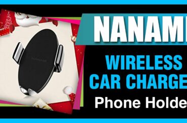 NANAMI Wireless Car Charger,10W Max Fast Charging Car Mount,Air Vent Auto-Clamping Phone Holder