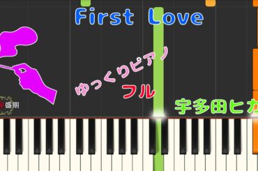 【ゆっくりフルピアノ】宇多田ヒカル/First Love
