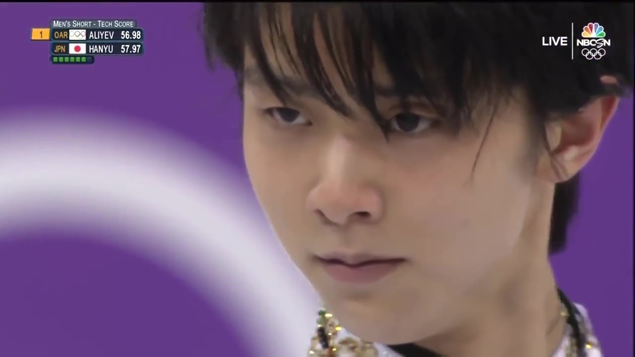 Yuzuru HANYU 2018 Olympics - SP "Ballade No. 1" (NBC)